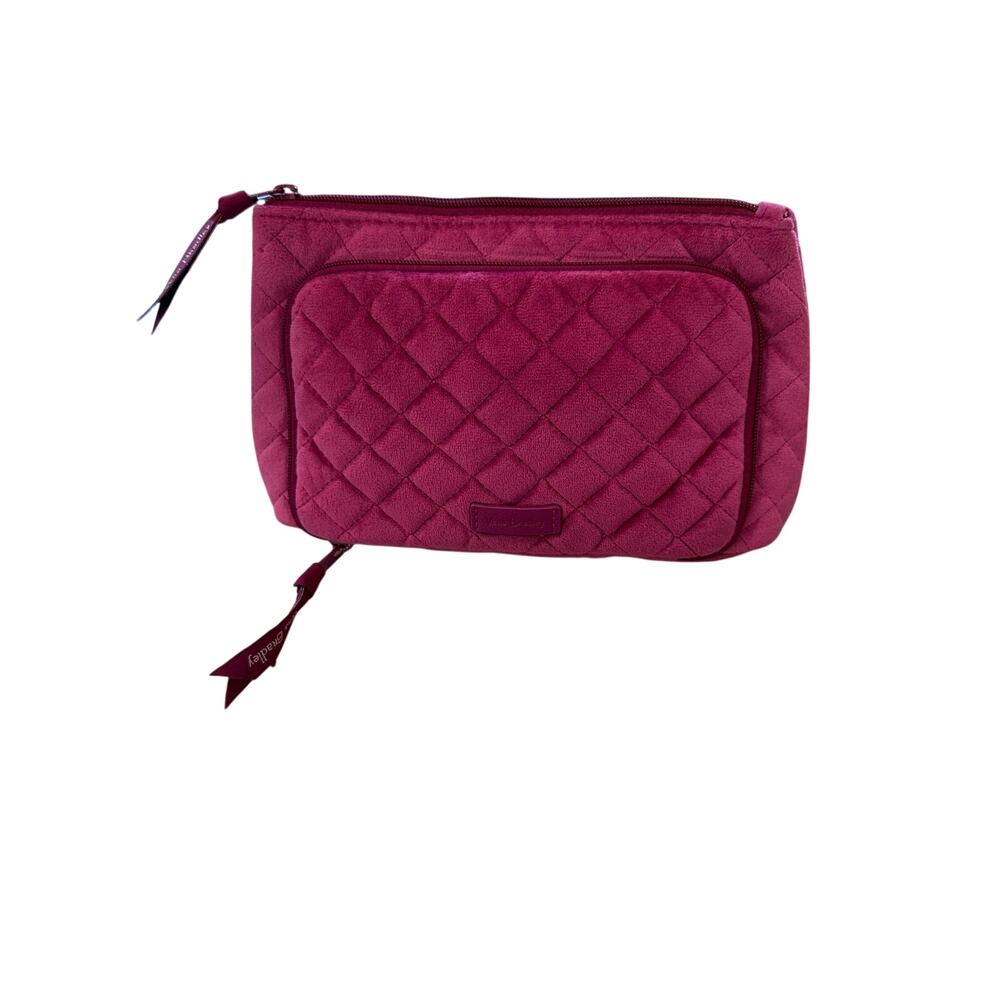 Vera Bradley Quilted Velvet Compact Organizer Bag